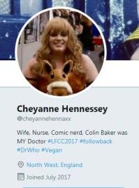 Cheyanne Twitter profile