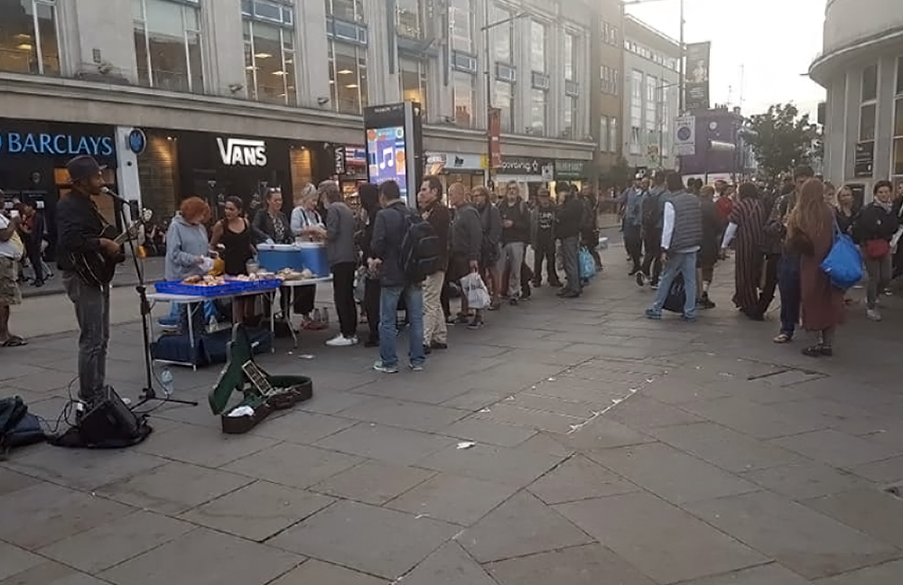 image shows streets kitchen for homeless at Camden Town